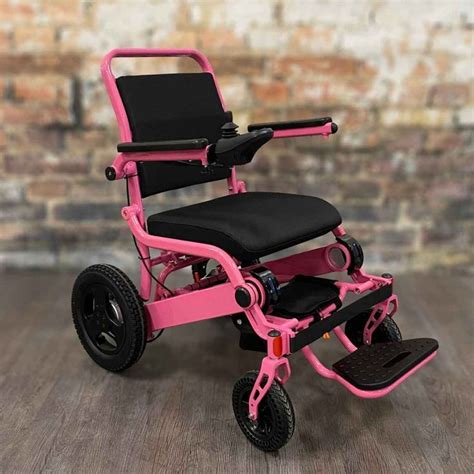 Magshock® Pink Fold And Go Wheelchairs® Fold N Go Wheelchair Electric Wheelchair