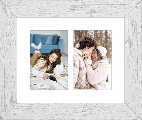 Gaevuian 8x10 Picture Frame Display Double 4x6 Picture