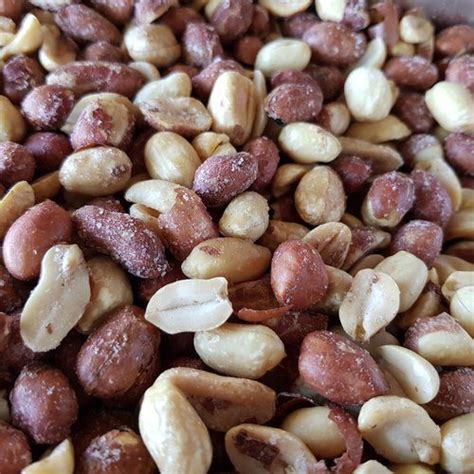 Dry Roasted Salted Peanuts Naturally On High