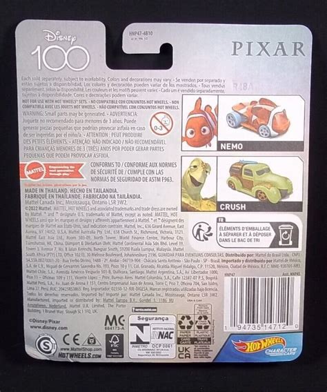 Hot Wheels Premium Disney Finding Nemo Nemo New Contemporary Manufacture