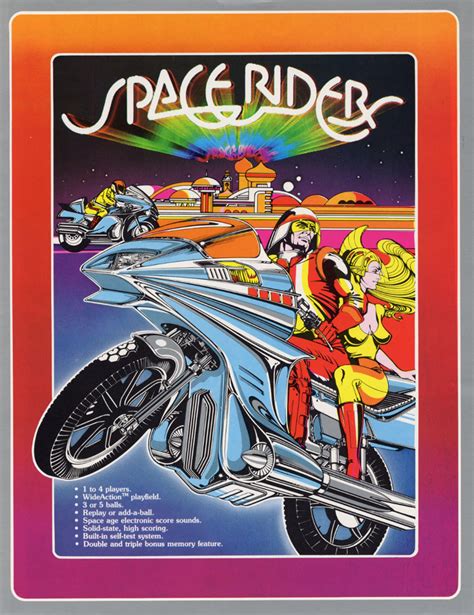 Space Riders Atari Inc Pinball 1978 USA The Arcade Flyer Archive