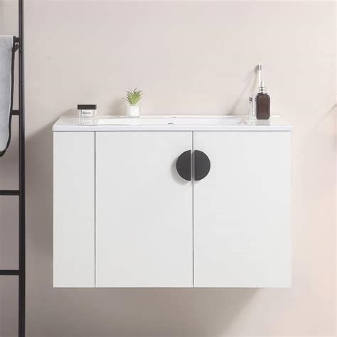 Hanging Bathroom Storage Cabinet Indoor Vanity Dressing With Sink White Sink Cabinet With 3