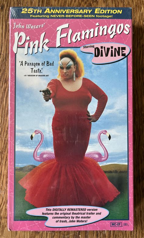 Pink Flamingos 25th Anniversary Edition Vhs Tape John Waters Divine ~ Sealed 794043404337 Ebay