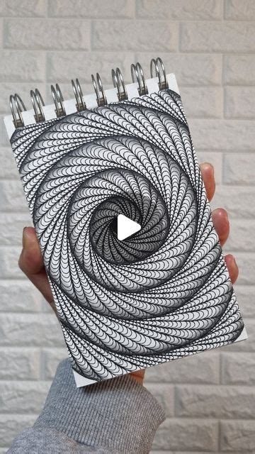 Rokia Love On Instagram Day 7 Spiral Layout Challenge Zentangle