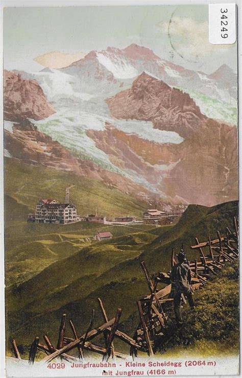 Jungfraubahn Kleine Scheidegg Mit Jungfrau Animee Litho Kaufen