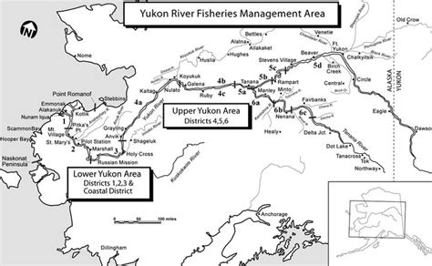 Major Tributaries and Communities of the Yukon River Basin. This map ...