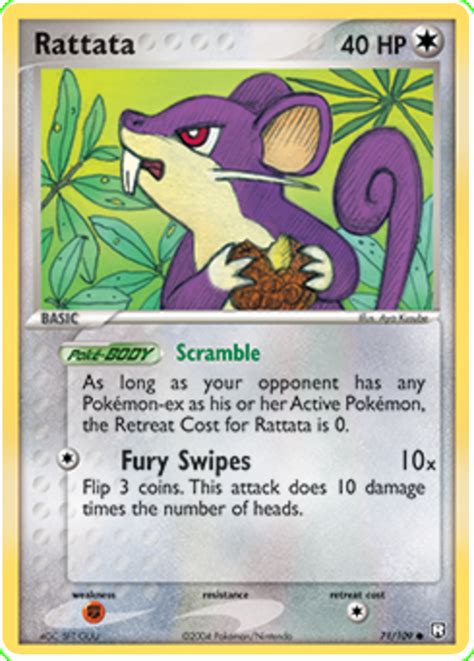 Rattata Ex Team Rocket Returns Pokemon Card