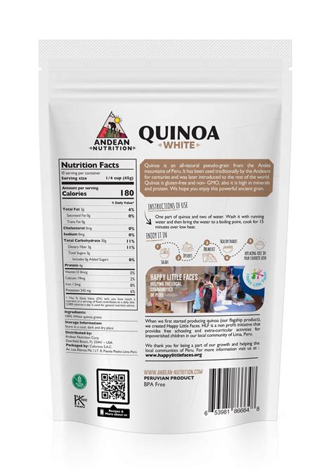 White Quinoa Nutrition Information