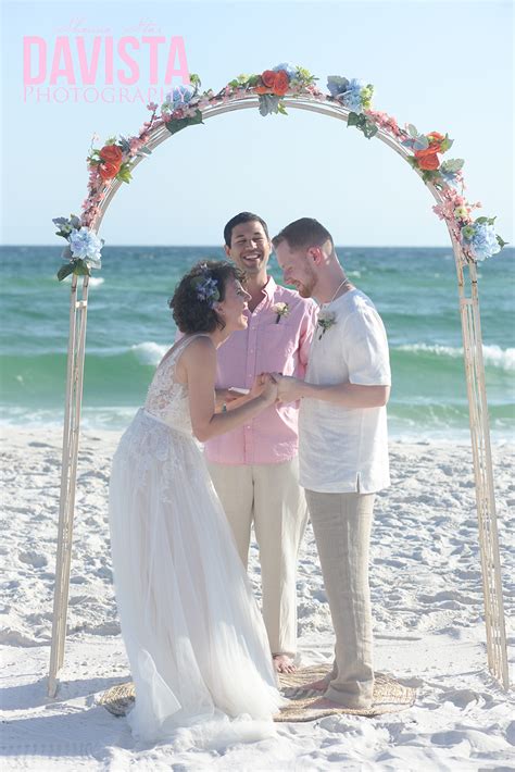 A Perfect Day For A Beach Wedding Panama City Beach Florida — Davista