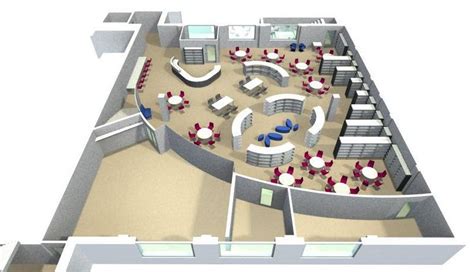 Modern Library Floor Plan