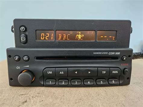 VAUXHALL SIEMENS VDO Cdr500 Car Radio Stereo Cd Player Astra Vectra