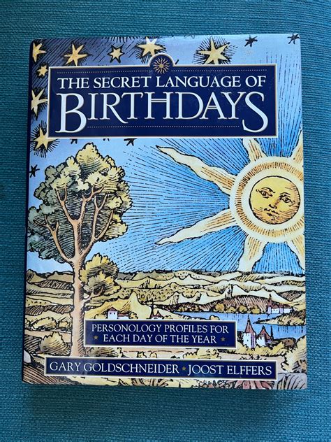 The Secret Language Of Birthdays Hard Cover Book By Gary Goldschneider