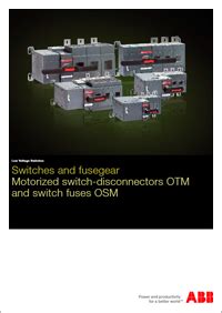 ABB Product Catalogue Switches And Fusegear