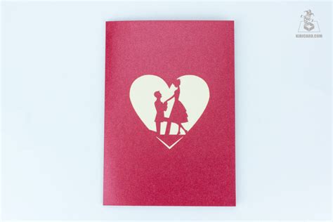 Romantic Pop Up Card Kiricard