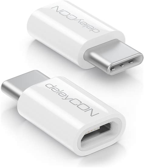 Deleycon St Ck Usb C Adapter Micro Usb Buchse Zu Usb C Stecker