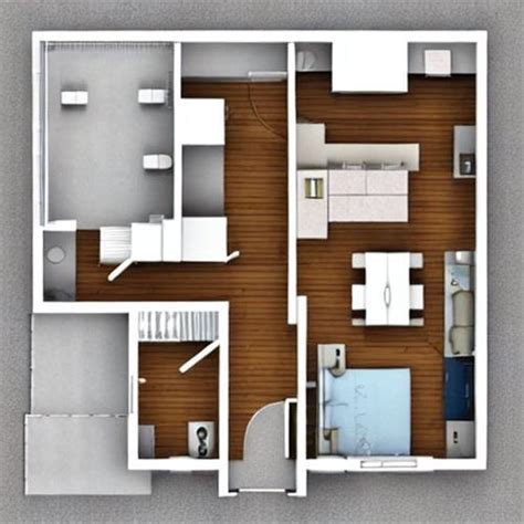 Dise O De Casa Con Dos Habitaciones Planos De Casas