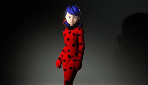 Miraculous Ladybug Marinette 3d Model Animated Rigged Cgtrader