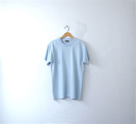 T Shirt Light Blue Plain | Ralnosulwe