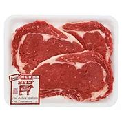 H E B Beef New York Strip Steak Bone In USDA Select