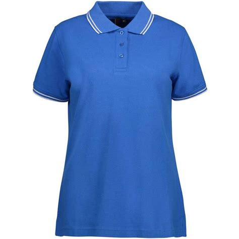 Id Womens Stretch Polo T Shirt Azure • Priser