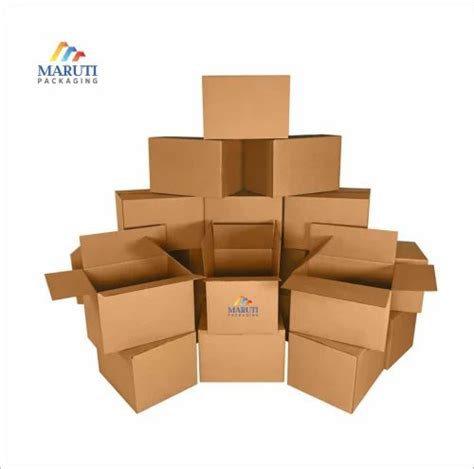 Double Wall 5 Ply Plain Corrugated Carton Box At Rs 46 Piece In Surat