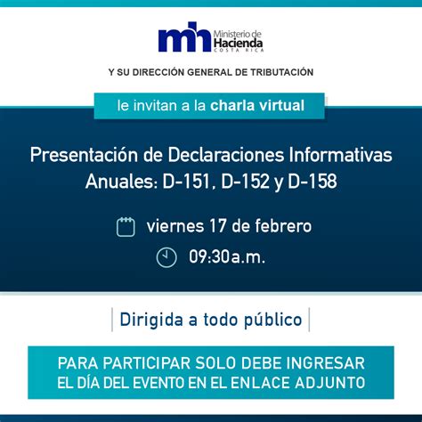 Ministerio Hacienda De Costa Rica On Twitter Charla Virtual