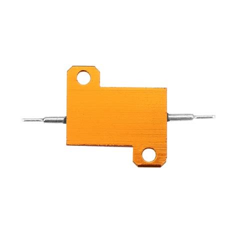 Pcs Rx W R Rj Metal Aluminum Case High Power Resistor Golden