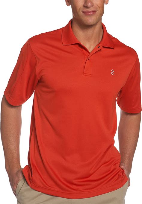 Izod Camisa Polo Masculina De Manga Curta Xfg Pieced Golf Com Cocona Da Traptek Pimenta