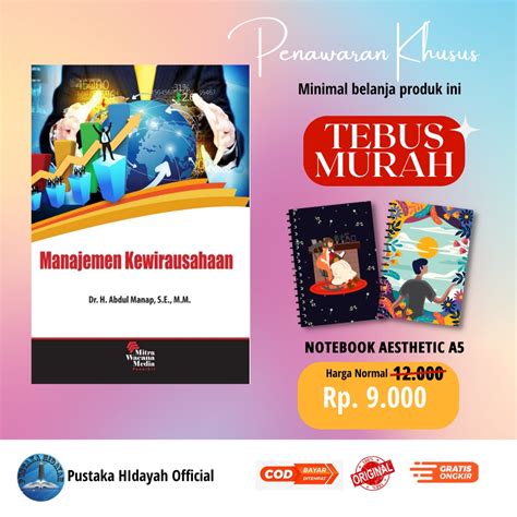 Jual Buku Manajemen Kewirausahaan Abdul Manap Buku Manajemen Buku Ekonomi Buku Bisnis Buku