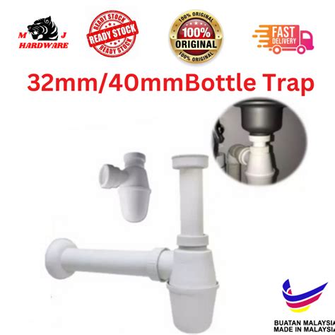 PVC Plastic Bottle Trap 32MM 40MM Perengkap Botol Plastic Bottle