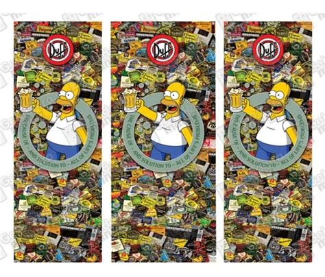 Adesivo Envelopamento Geladeira Du079 Homer Simpson à venda em Tupi