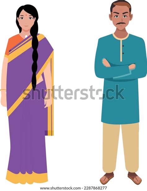 Vector Man Traditional Indian Cloth Kurta Pajama Images Stock