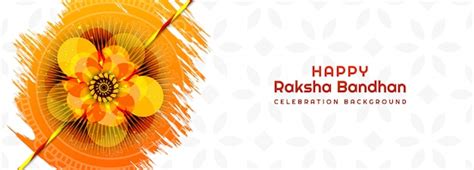 Free Vector Hindu Festival Raksha Bandhan Banner Design