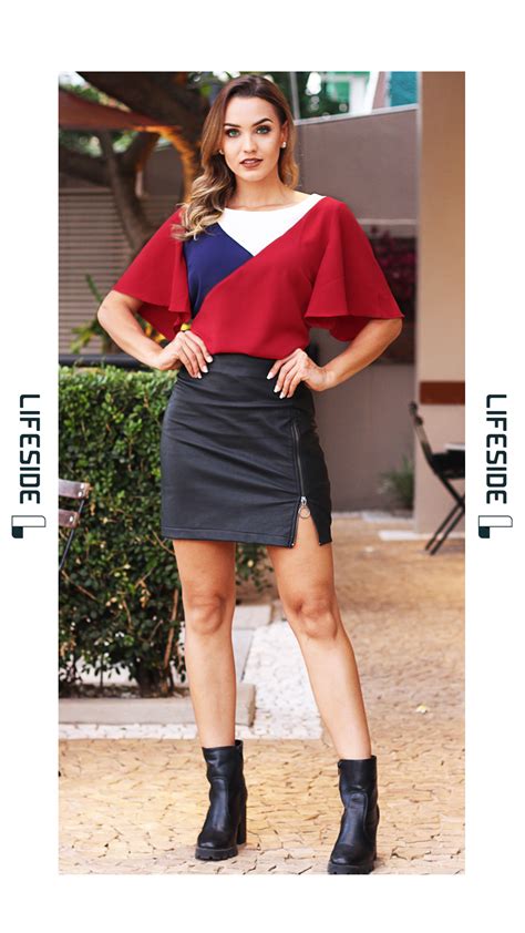 Lifeside Moda Feminina Outono Inverno Blusa Em Crepe Bubble Em