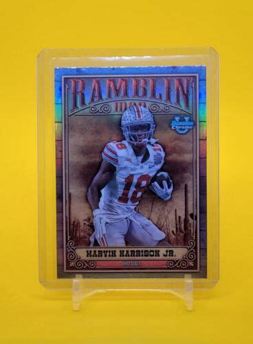 Marvin Harrison Jr Bowman University Chrome Ramblin Man Ohio