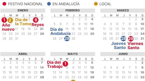 CALENDARIO Laboral De GRANADA De 2024 Con FESTIVOS