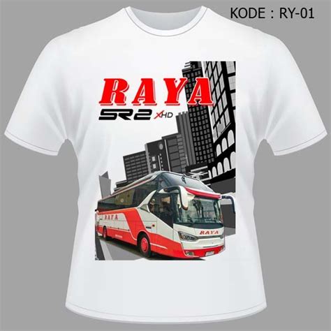 Jual Kaos Bis Raya SR2 XHD Baju Bus Jetbus Bmc Bismania Comunity Bis