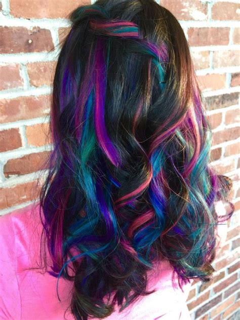 Galaxyunicornmermaid Hair ~peek A Boo Colors~ Hair Color Crazy Trendy Hair Color Crazy Hair