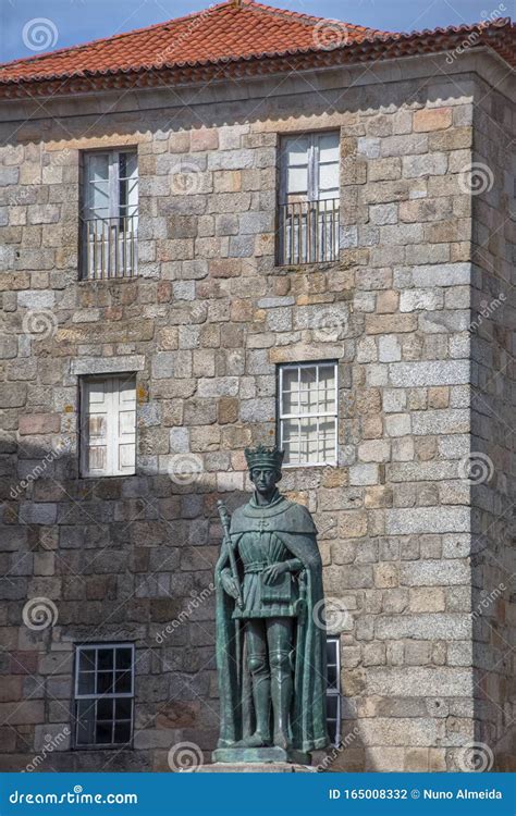 Detailed View at the D. Duarte Statue on D Stock Photo - Image of ...