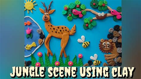 Clay Art Clay Modellingclay Art Jungle Scenery Youtube