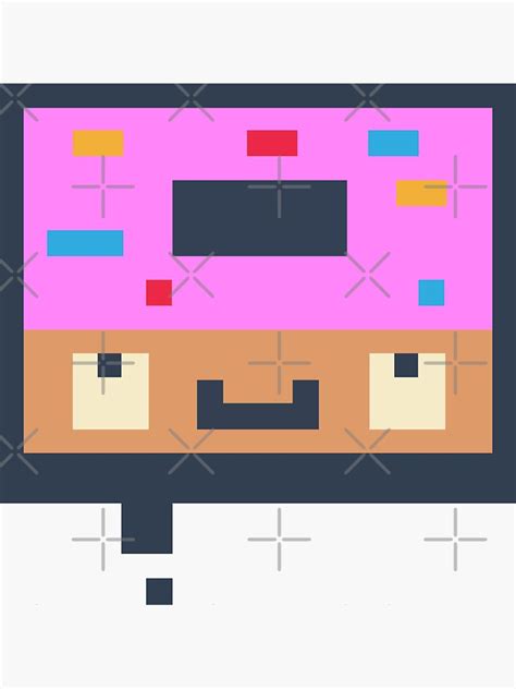 Crossy Road Castle Donut Graffiti Sticker For Sale By Hipster Whale