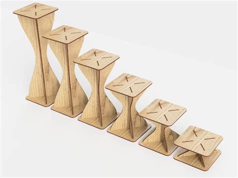 retail display stand laser cut single level stand  sizes countertop