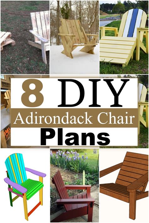 8 Diy Adirondack Chair Plans Diy Crafts