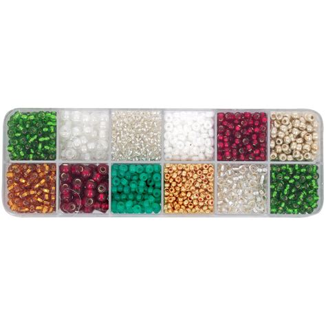 Assortiment de perles rocailles Ornela Noël x200g Perles Co