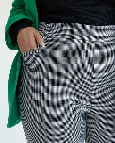 Pantalon Cheville Taille Haute Avec Jambe Troite L Iconique