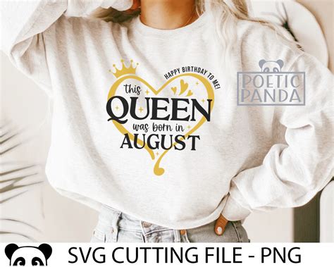 Queens Are Born In August Svg Png This Queen Was Born In August Afro