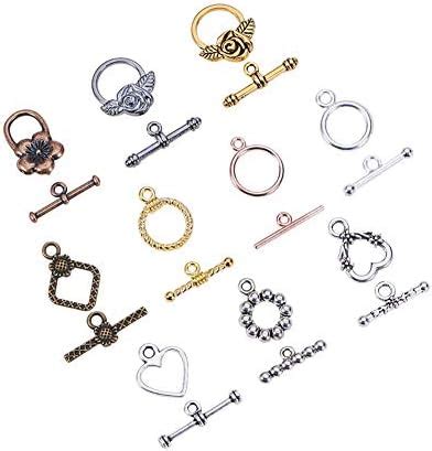 Amazon Pandahall Sets Tibetan Style Round Iq Toggle Clasps