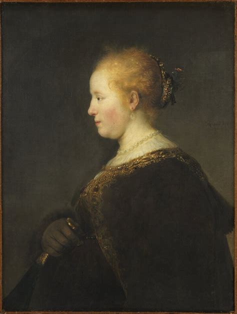 Profiel Van Een Jonge Vrouw Rembrandt Van Rijn Flickr