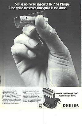 Publicite Advertising Philips Le Rasoir Xtr Ebay