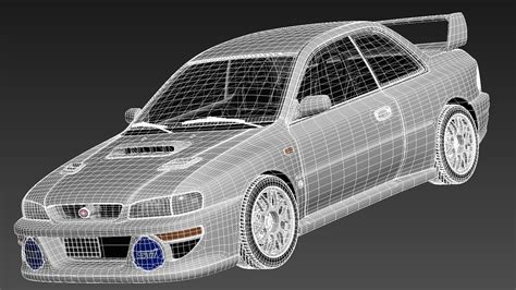 Subaru Impreza STI 22B 1993 2000 3D Model By SQUIR